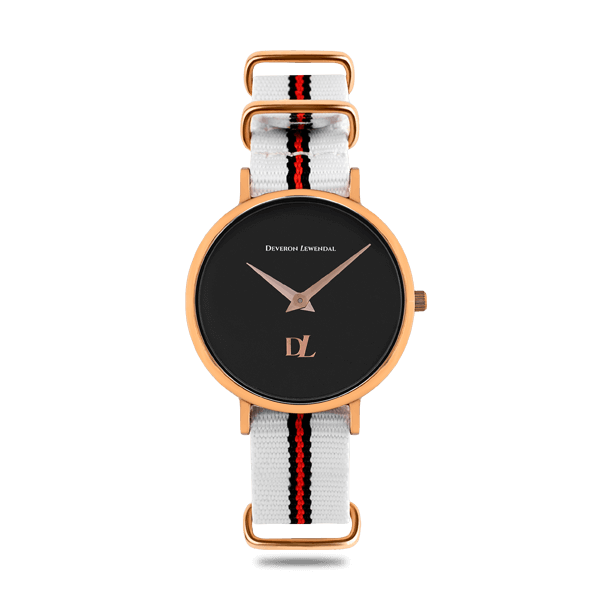 Minimalist watches for women with Nato strap by Deveron Lewendal brand