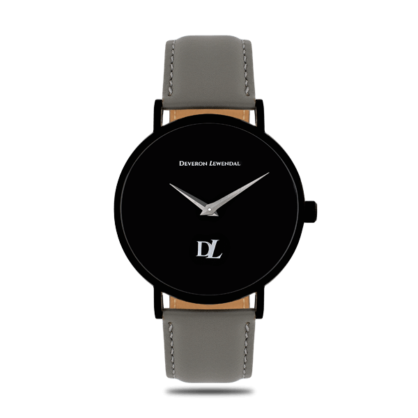 Elegant timepiece Black Quartz by Deveron Lewendal brand from Sweden