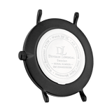 Minimalist black watch case by Deveron Lewendal brand