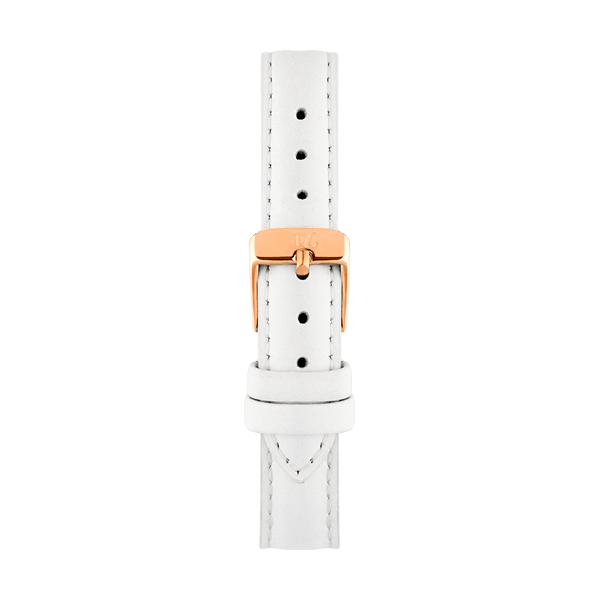 White leather strap by Deveron Lewendal from Sweden