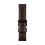 Brown leather strap with black buckle by Deveron Lewendal brand from Sweden