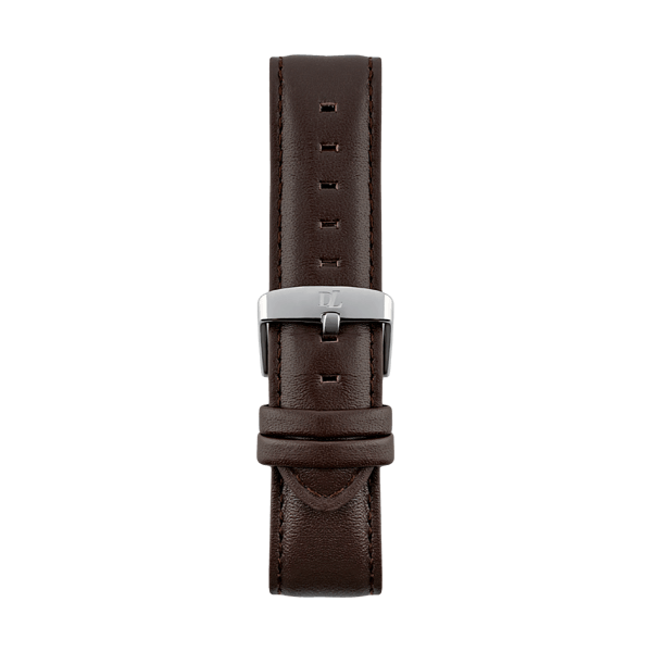 Brown leather watch strap Geneva by Deveron Lewendal brand from Sweden