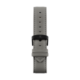  Gray leather strap with black buckle by Deveron Lewendal brand from Sweden