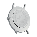 Silver watch case by Deveron Lewendal brand